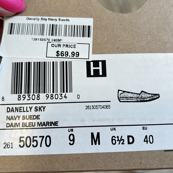 Clark’s Navy Blue Sz 9 Slip On Shoes - Picture 5 of 6